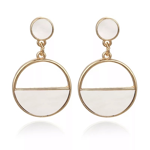 “Round & Round” Marble Resin Drop Festival Earring - Picture 2 of 11